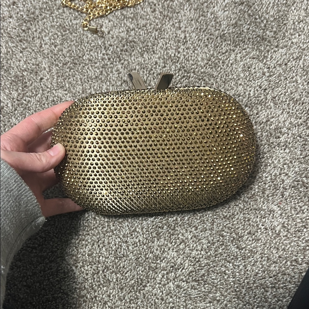 Elegant Gold Clutch Bag